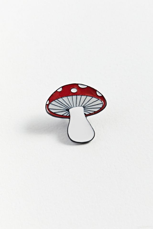 Mushroom Enamel Pin Urban Outfitters