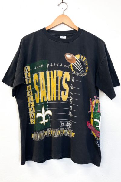 Vintage New Orleans Saints T Shirt Tee Russell Athletic Made 