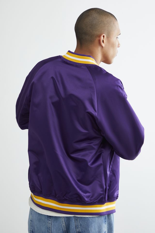 Mitchell & Ness M&N Lightweight Satin Jacket - Los Angeles Lakers Gold