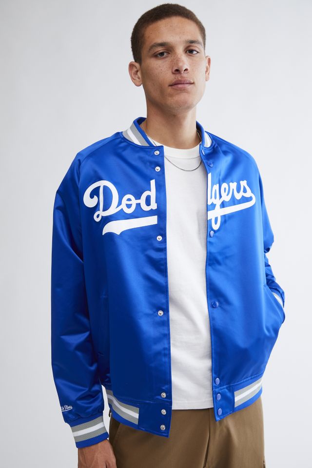 Sideline Pullover Satin Jacket Los Angeles Dodgers - Shop Mitchell