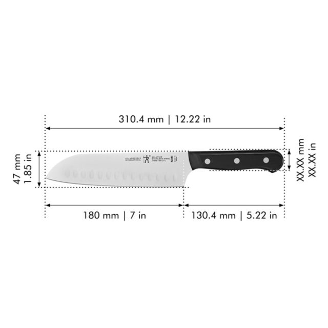 Henckels Solution 7-inch Hollow Edge Santoku Knife #2