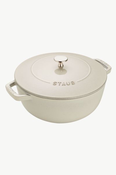 Staub Cast Iron 3.75-qt Essential French Oven In White Truffle