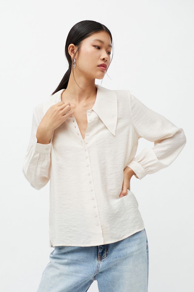 UO Piper Collared Button-Down Shirt | Urban Outfitters Canada