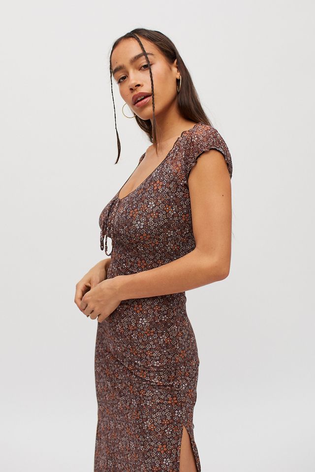 mavis dulce floral midi dress Z SUPPLY Women's Mavis Knit Midi Dress, Black, Extra Large
