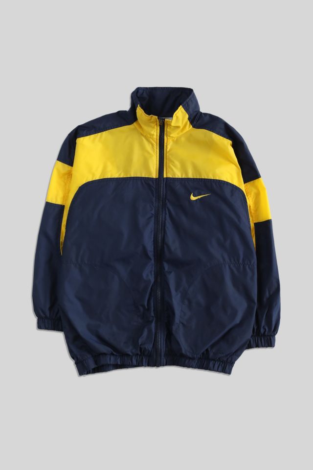 nike windbreaker blue and yellow