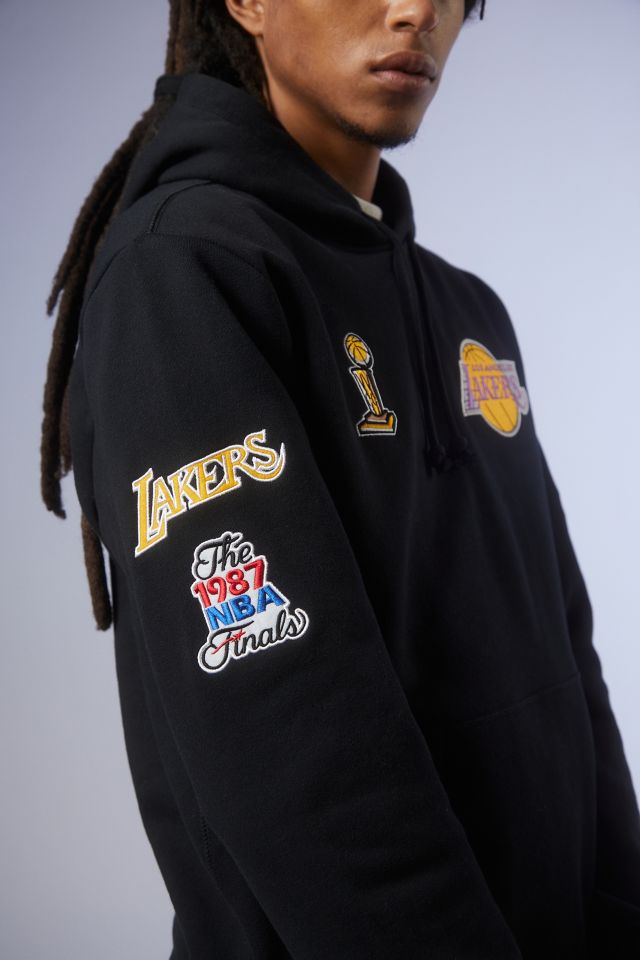 Mitchell & Ness Old English Los Angeles Lakers Hoodie Sweatshirt