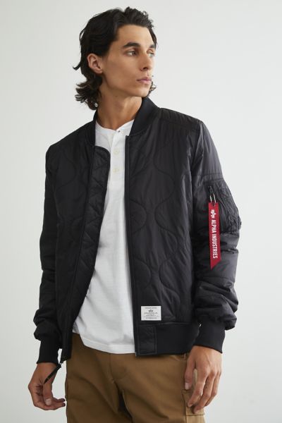 Alpha Industries Quilted Bomber Jacket | Urban Outfitters