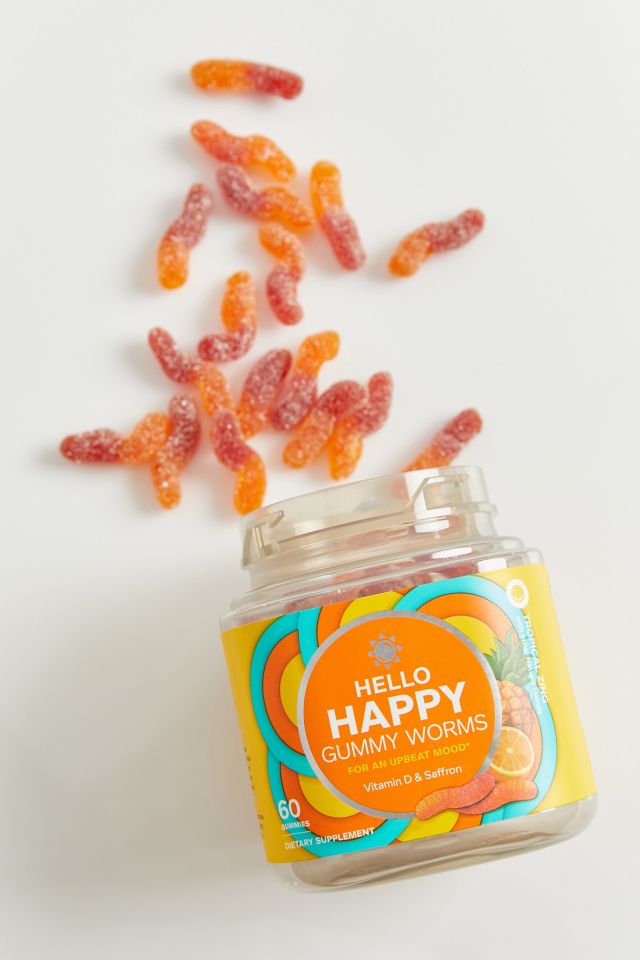 Olly Hello Happy Gummy Worms Supplement Urban Outfitters 0652