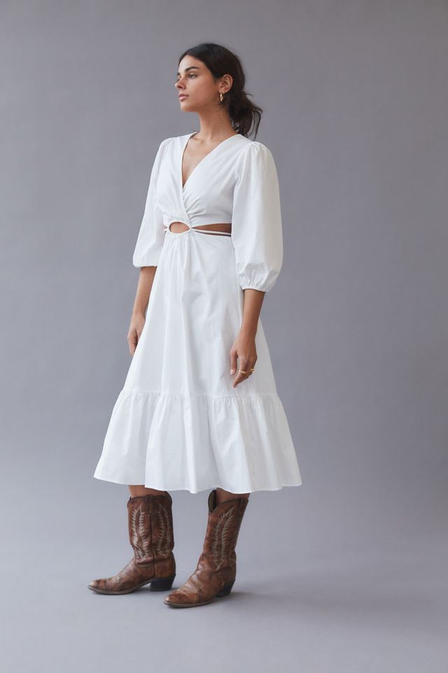 ASTR The Label Rosewood Midi Dress | Urban Outfitters
