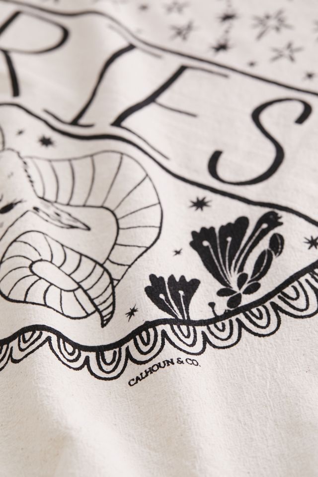 Calhoun & Co Zodiac Tea Towel #1