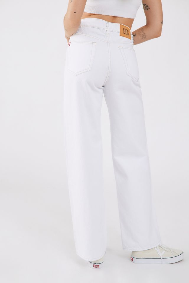 BDG Urban Outfitters Womens Flare Jeans - WHITE