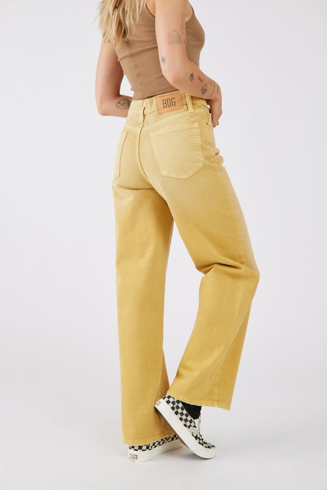 BDG Dipped VFront Wide Leg Jean Urban Outfitters Canada