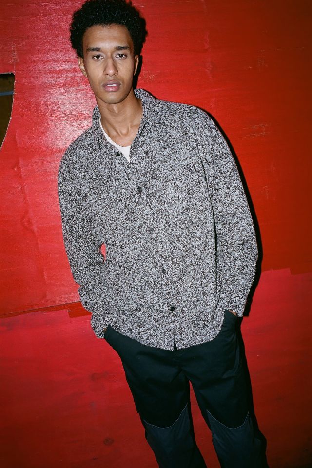Standard Cloth Boucle Speckle Cozy Overshirt | Urban Outfitters