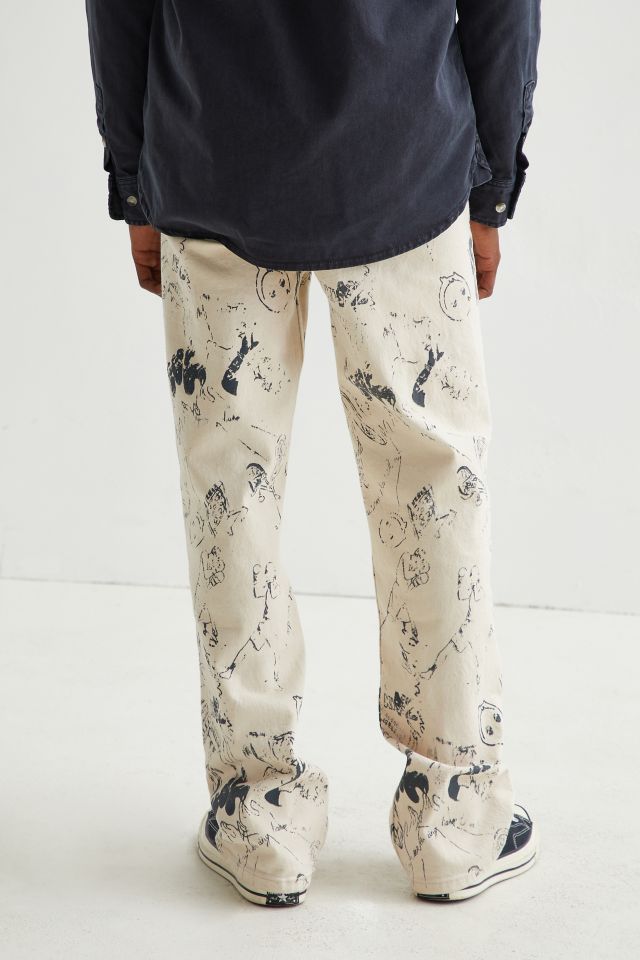 BDG Skate Fit Jean – Doodle Print #2