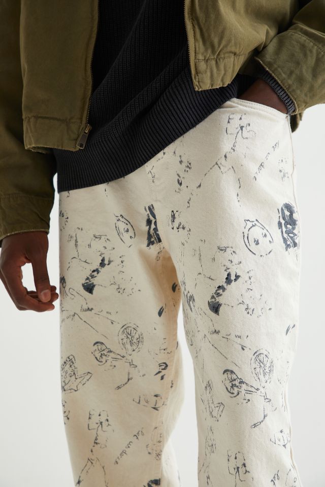 BDG Skate Fit Jean – Doodle Print #4