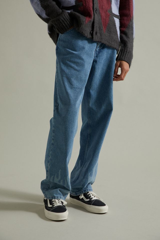 The ragged hot sale priest flame jeans