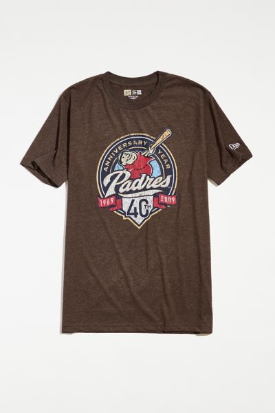 New Era San Diego Padres Ringer Tee in Brown, Men's at Urban Outfitters