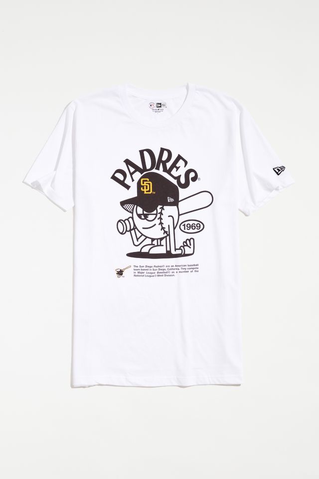 New Era San Diego Padres Long Sleeve T-Shirt White-Grey - Billion