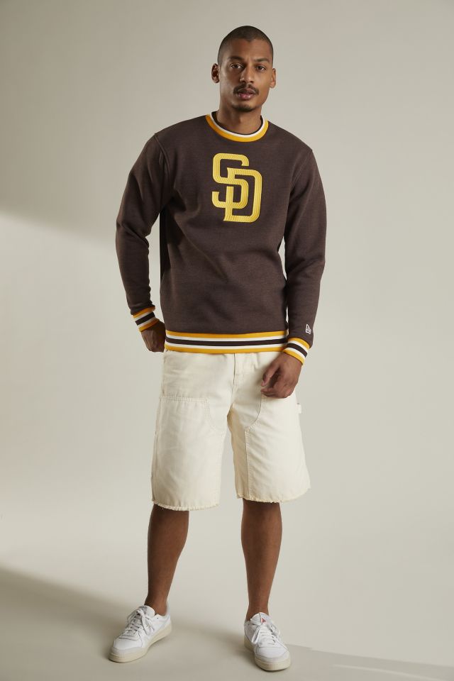 CustomCat San Diego Padres Vintage Retro MLB Crewneck Sweatshirt Sweater Ash / 2XL