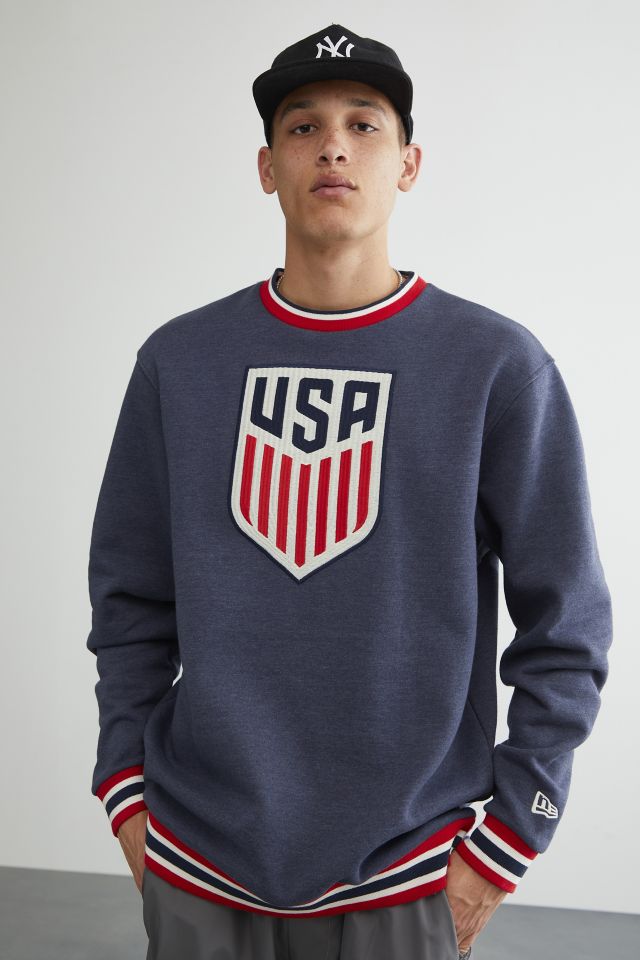 New Era US Soccer Retro Crew Neck Sweatshirt