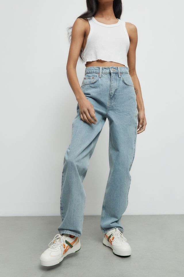 BDG Urban Outfitters NWT Women's Light Acid Wash High-Waisted Baggy Jeans  Sz 33