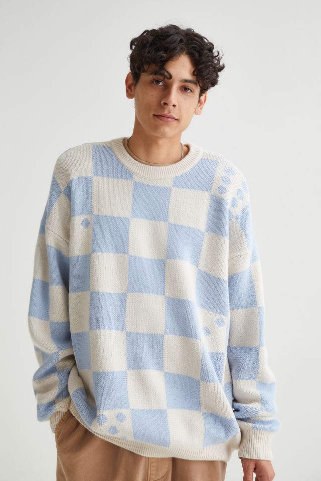 UO Checkerboard Graphic Sweater | Urban Outfitters Canada