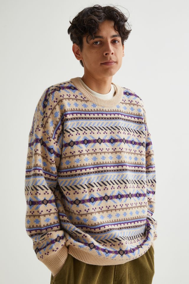 BDG Asher Jacquard Pullover Sweater