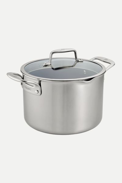 ZWILLING Clad CFX 8-qt Stainless Steel Ceramic Nonstick Stock Pot
