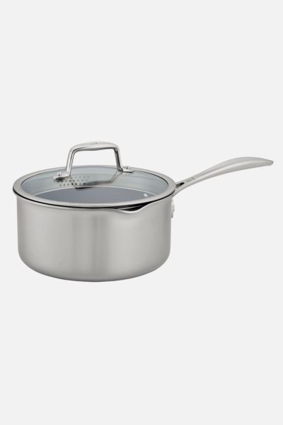 Zwilling Clad Cfx Stainless Steel 3-qt Ceramic Nonstick Saucepan