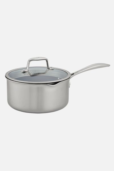 ZWILLING Clad CFX Stainless Steel 3-qt Ceramic Nonstick Saucepan