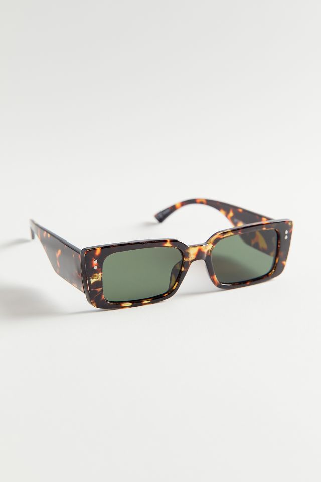 Larissa Plastic Rectangle Sunglasses | Urban Outfitters