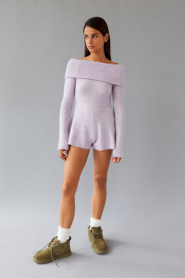 UO Grace Off-The-Shoulder Romper #2