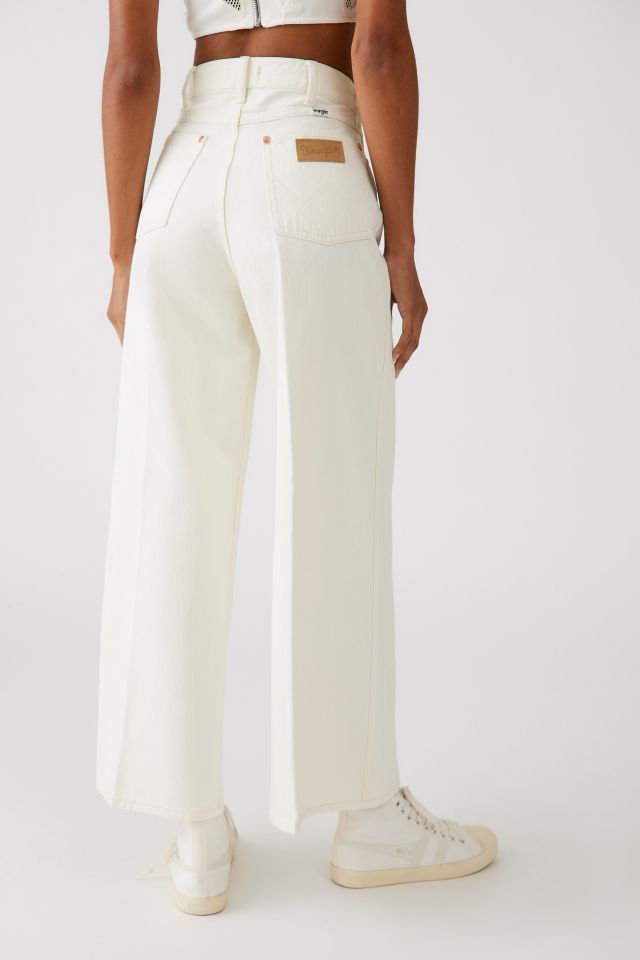 Wrangler Worldwide Wide Leg Jean - Vintage White | Urban Outfitters