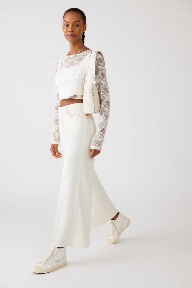 Wrangler Worldwide Wide Leg Jean - Vintage White #4