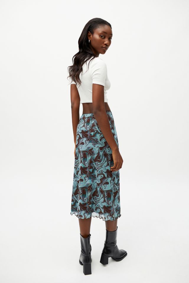 UO Marble Mesh Midi Skirt #2
