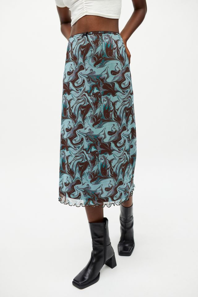 UO Marble Mesh Midi Skirt #3