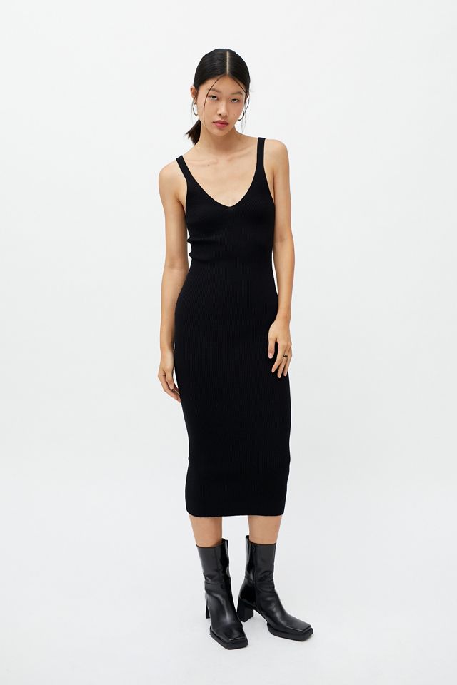Dress Forum Ribbed Knit Sleeveless Dress Urban Outfitters
