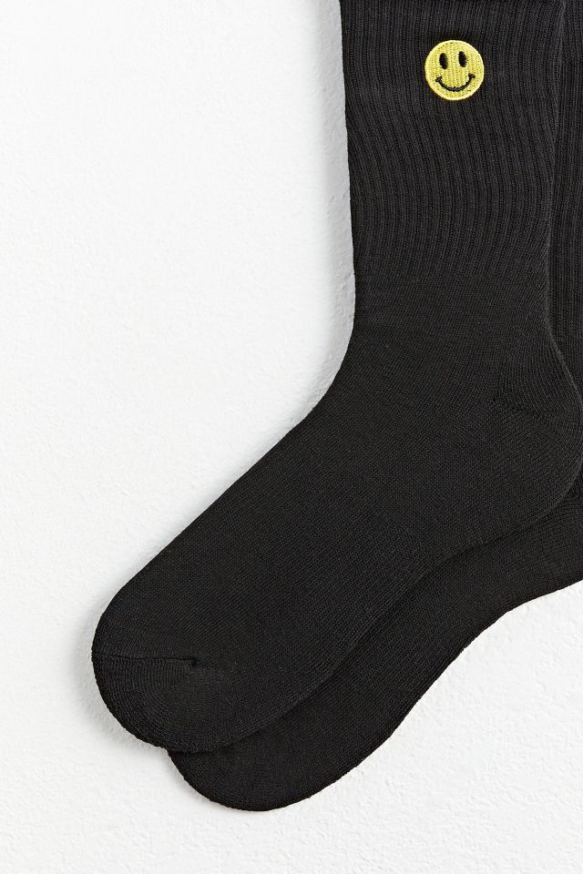 Happy Face Sport Crew Sock #1