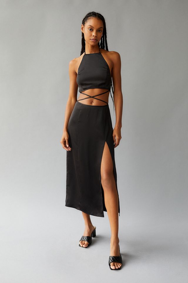 amira cut out dress Amira Dress in Dark Chocolate M/L / Dark Chocolate