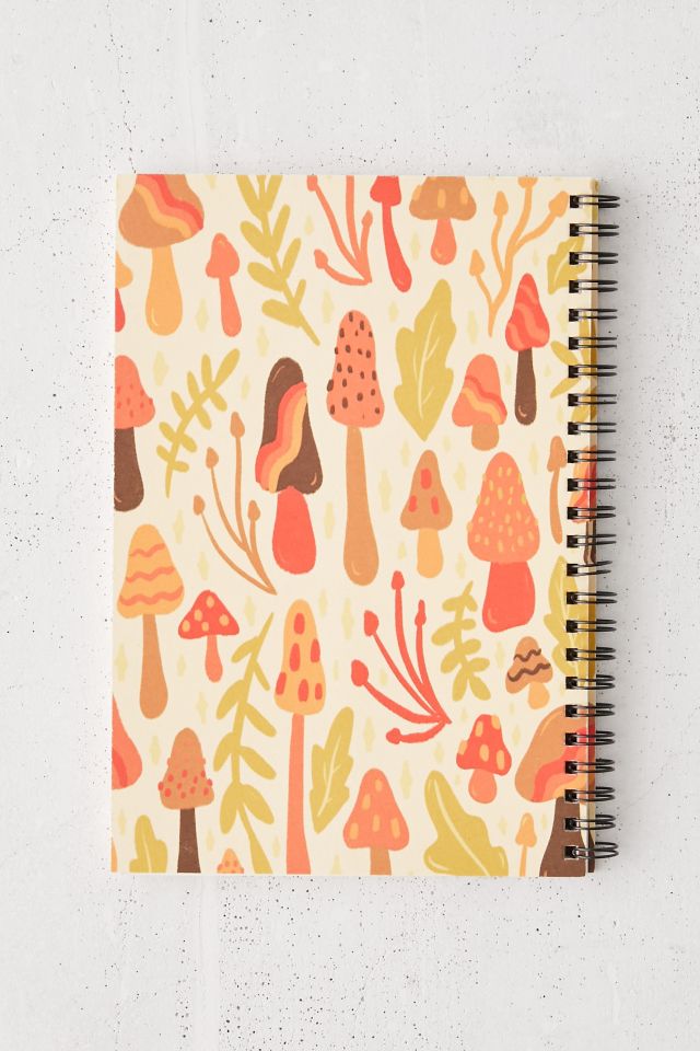 Carnet à reliure spirale avec image d'un champignon printanier de Doodle By Meg For Deny #2