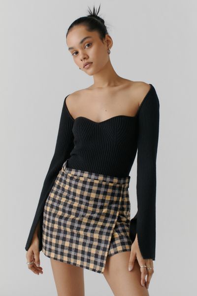 Motel Wrap Mini Skirt | Urban Outfitters