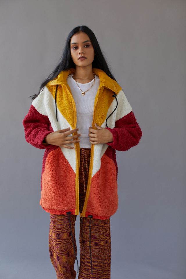 Urban outfitters color hot sale block jacket