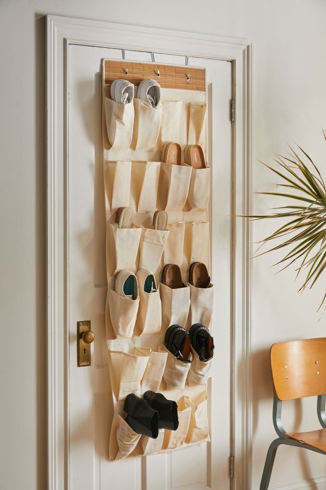 24 Pocket Over The Door Shoe Organizer