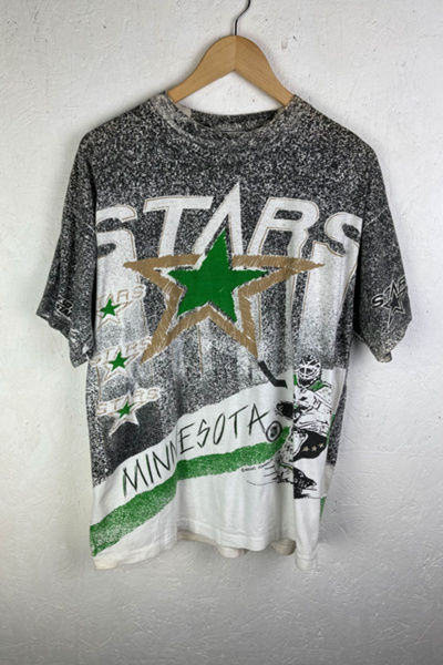 Chemise Vintage Minnesota North Stars Années 90 - Modèle Rétro Inversé Mike Modano - Taille L Homme