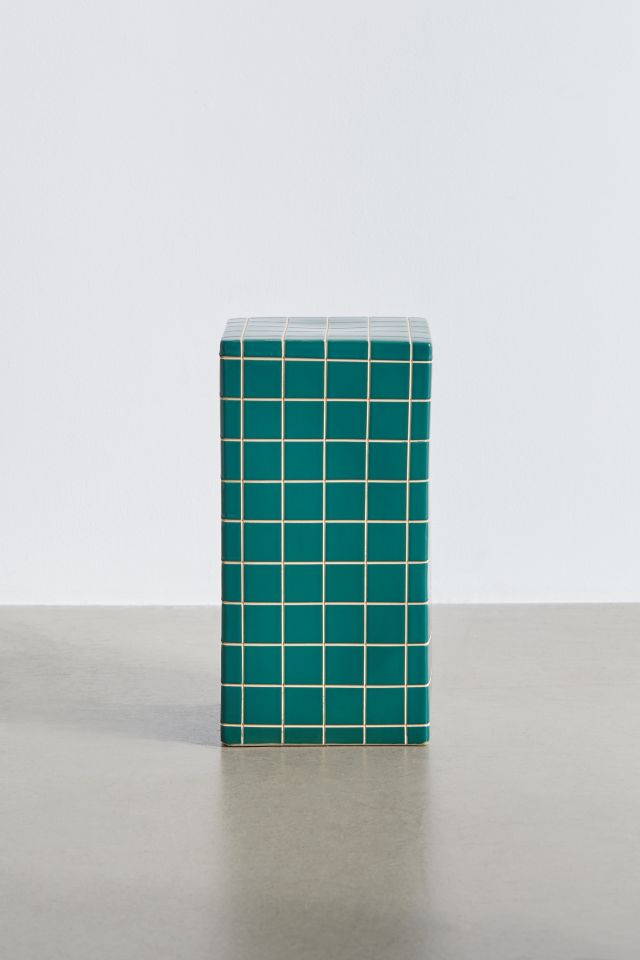 Tall Tiled Indoor/Outdoor Side Table #1
