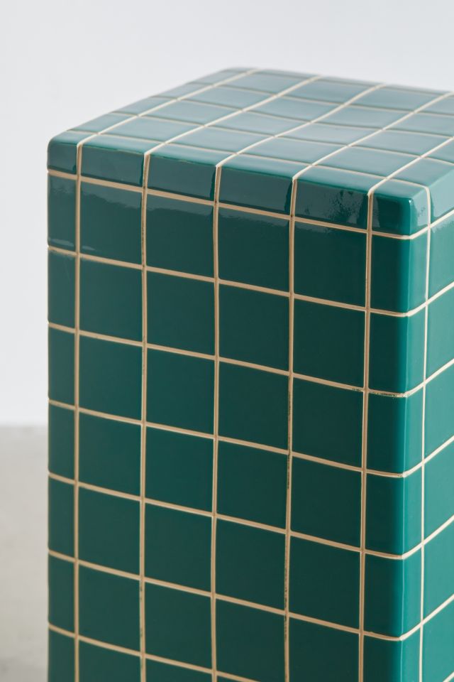 Tall Tiled Indoor/Outdoor Side Table #3