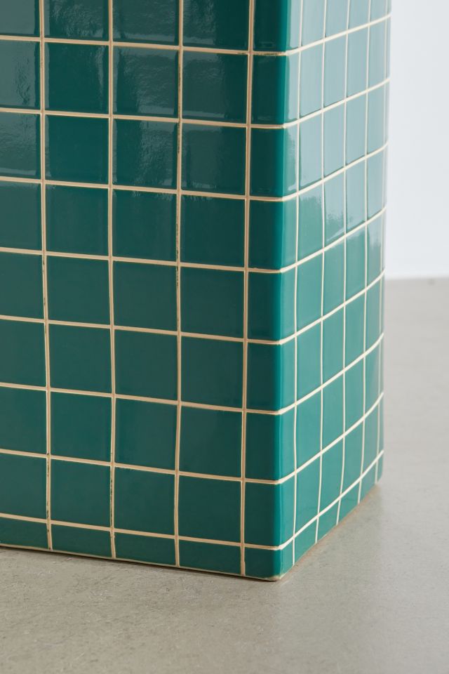 Tall Tiled Indoor/Outdoor Side Table #4