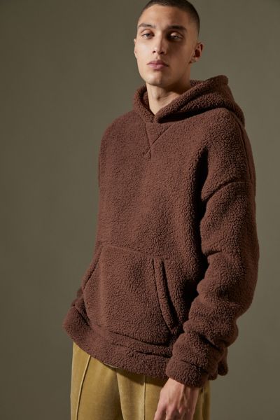 Habit Men's Bowstring Sherpa Hoodie - PH10077-R-8-6-M-014