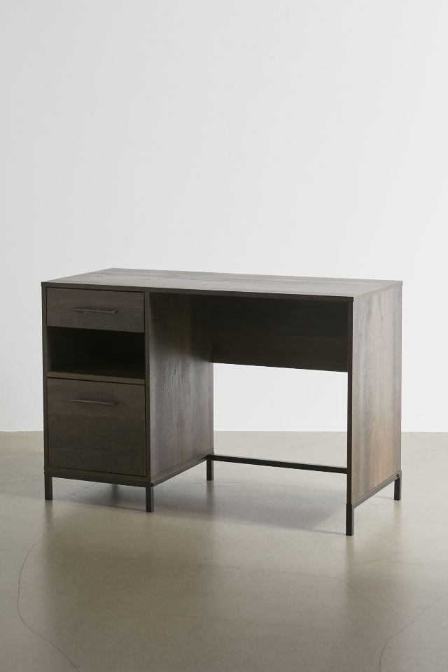 Home Candon Desk Distressed Brown Oak