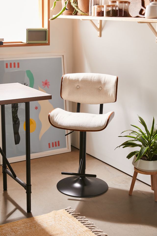 Upholstered deals swivel stool